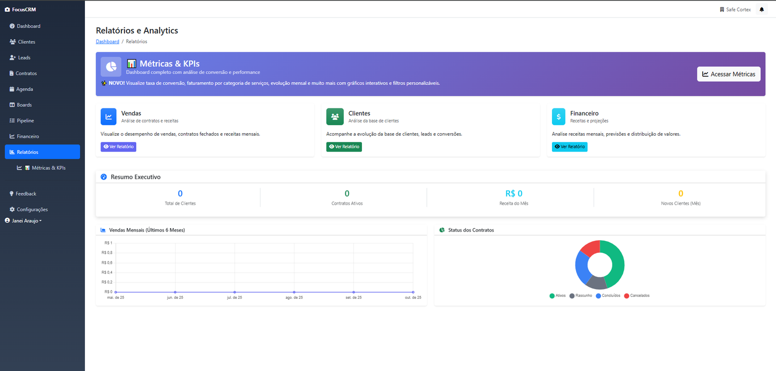 Métricas e Relatórios