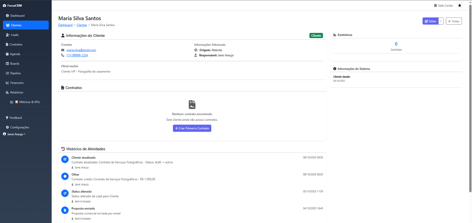 Perfil Completo de Cliente